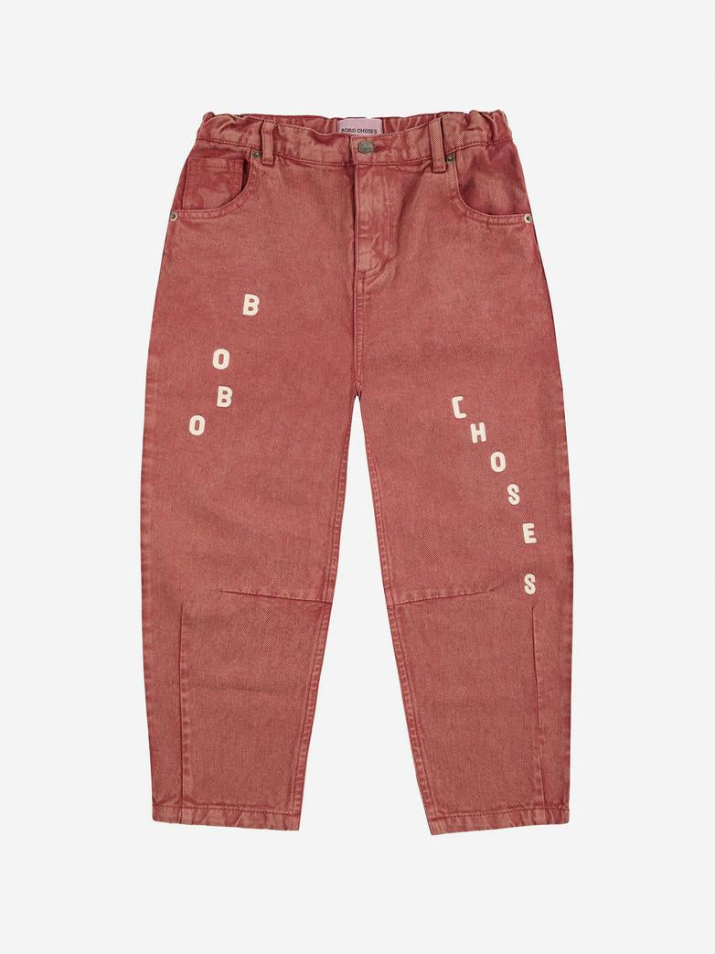 Bobo Choses brown denim pants - kids