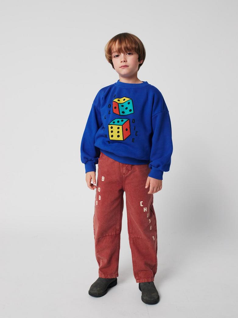Bobo Choses brown denim pants - kids