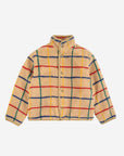Color stripes sheepskin jacket - kids
