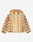 Color stripes sheepskin jacket - kids