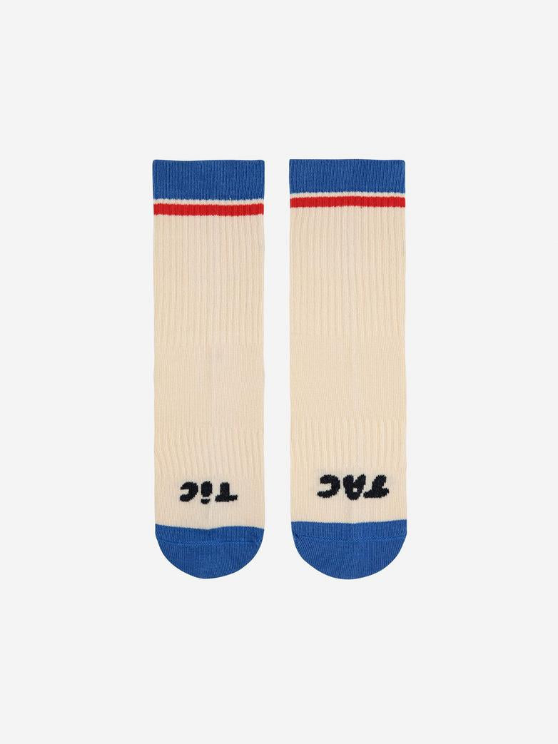 Tic Tac Toe color block long socks - kids