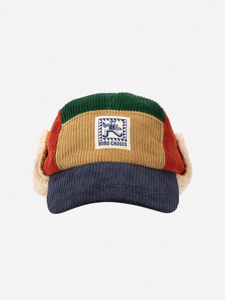 Mr Pencil corduroy winter cap - kids