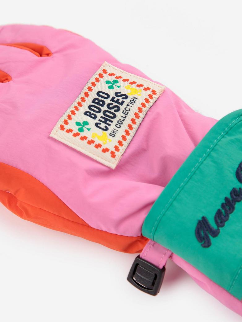 Pink ski gloves - Kids