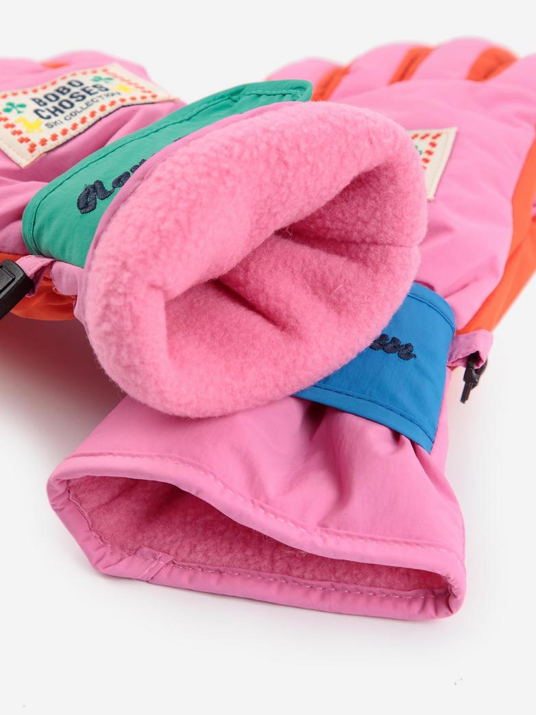 Pink ski gloves - Kids