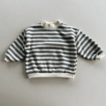 FLEECED STRIPES SWEATER - 2y up to 6y