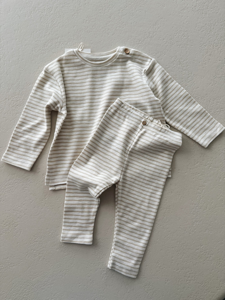 STRIPED RIB LEGGINGS - baby