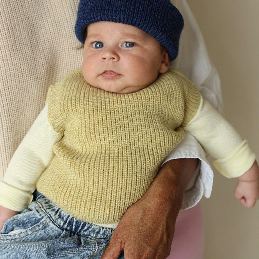 VEST HARVEY BABY - light yellow