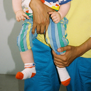 Multicolor Stripes denim pants - baby