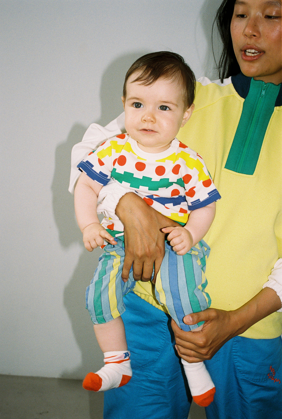 Multicolor Stripes denim pants - baby