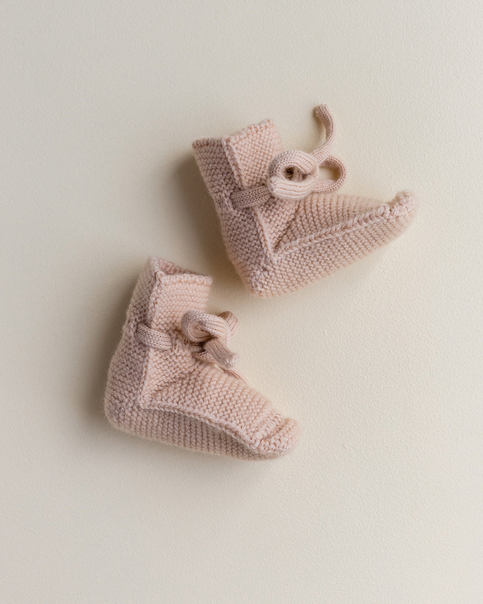 Booties 0-9m - Apricot