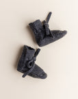 Booties 0-9m - Charcoal