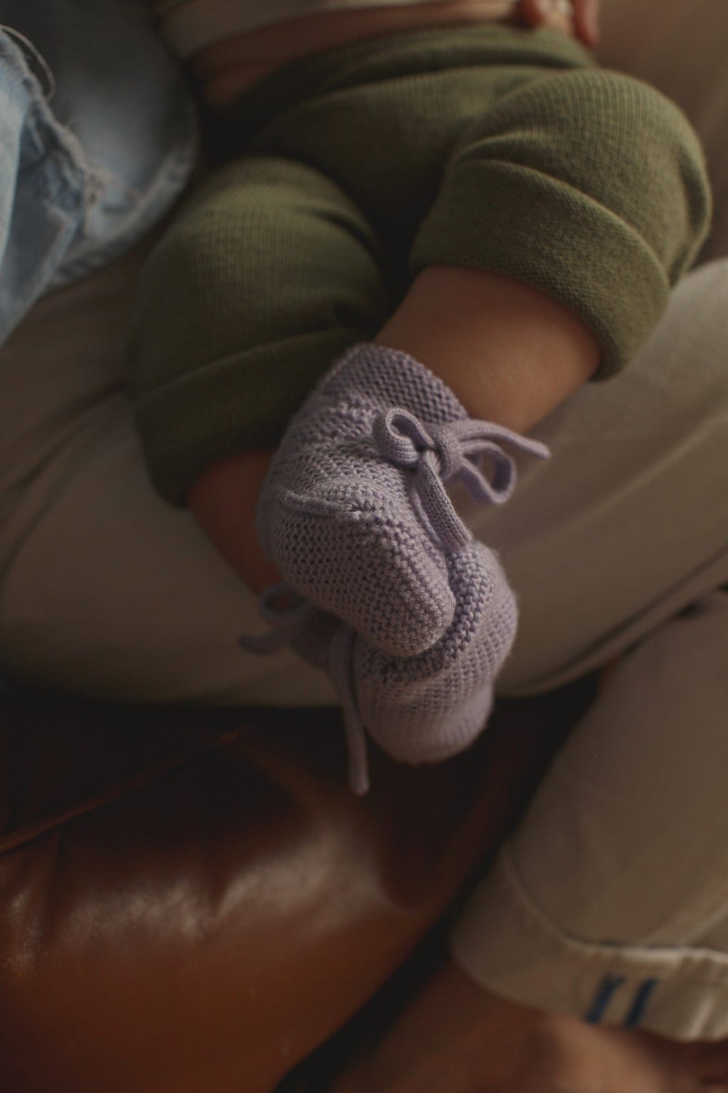 Booties 0-9m - Lilac