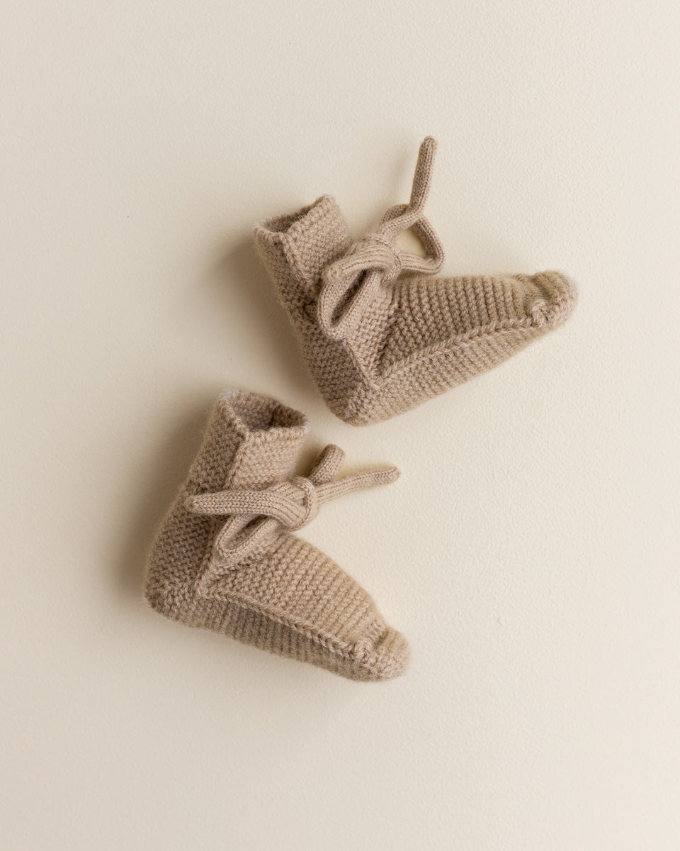 Booties 0-9m - Sand