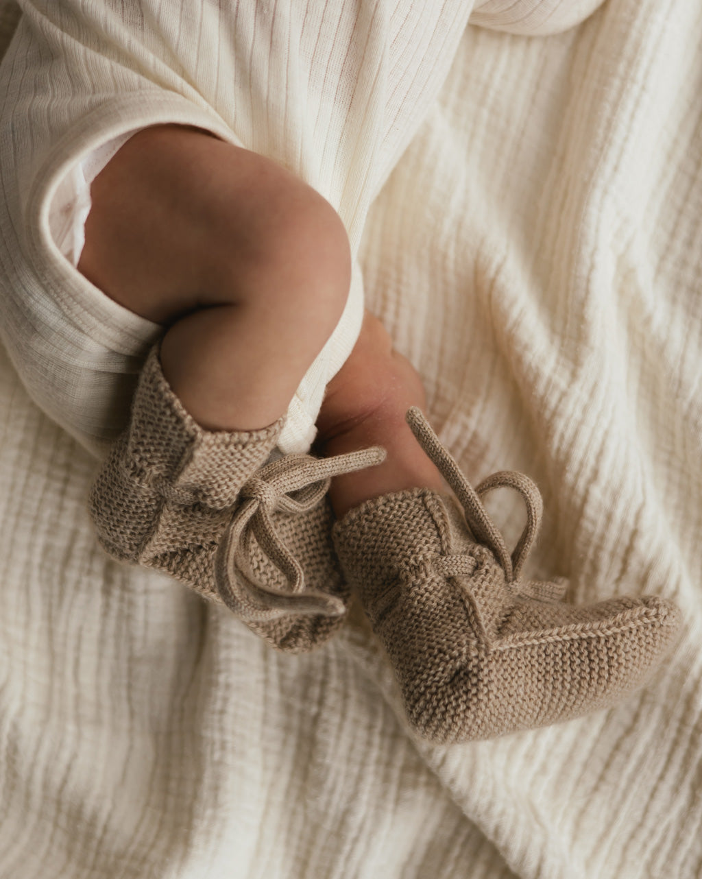 Booties 0-9m - Sand