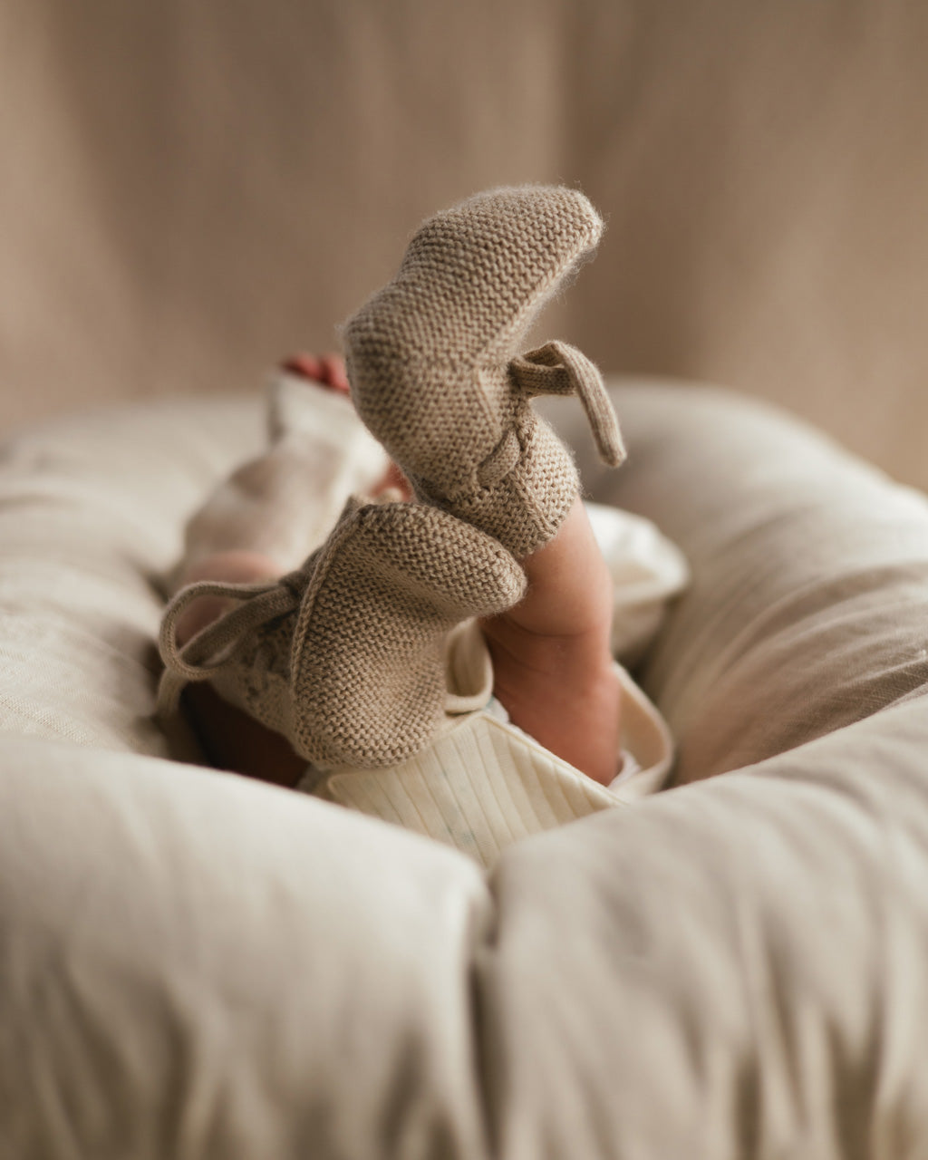 Booties 0-9m - Sand