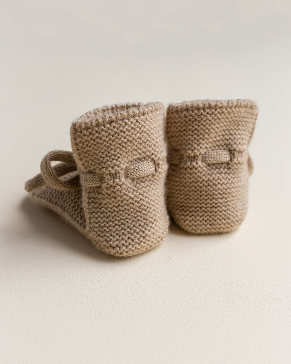 Booties 0-9m - Sand