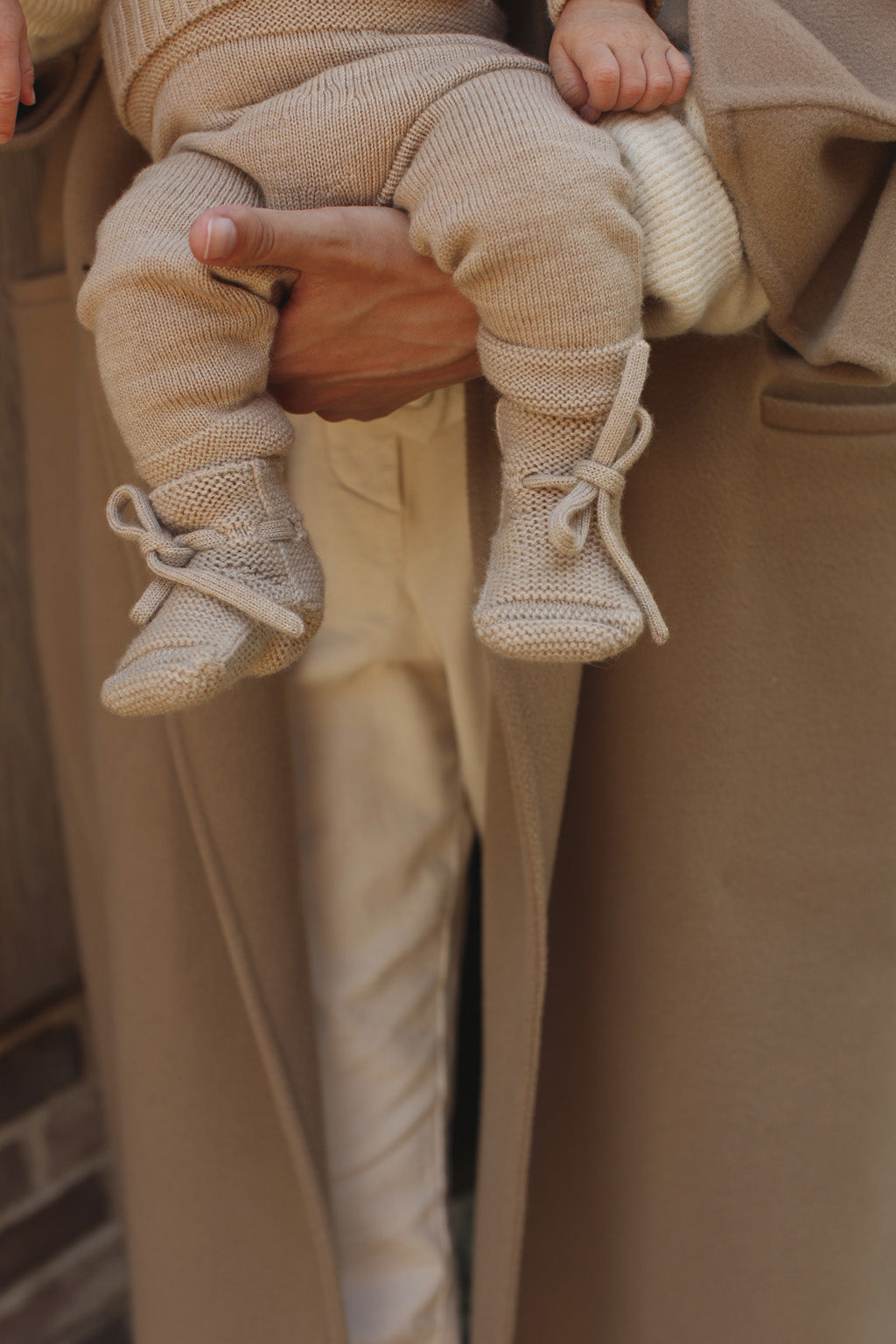 Booties 0-9m - Sand