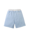 Dreyfus Striped Textured Terry Drawstring Shorts
