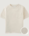 Scott French Terry Ringer Tee with Pocket - ecru