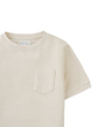 Scott French Terry Ringer Tee with Pocket - ecru