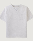 Scott French Terry Ringer Tee with Pocket - light grey