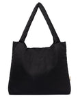 BLACK PUFFY MOM BAG