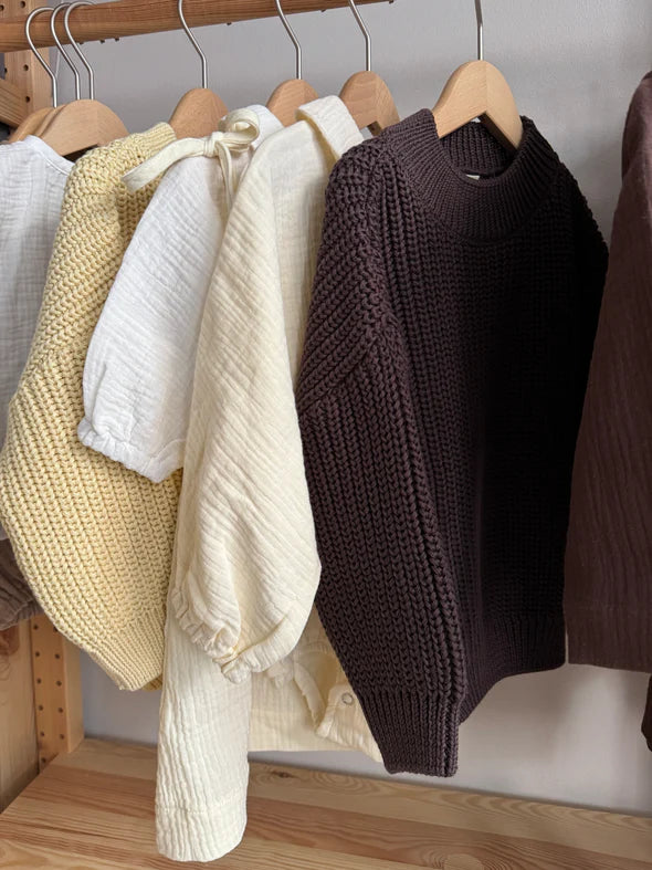 CHUNKY BUTTER YELLOW KNIT