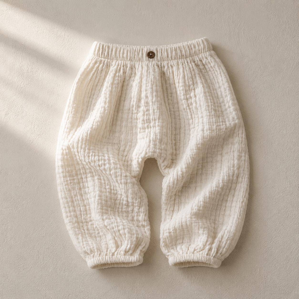 WOVEN MUSLIN PANTS - 9M