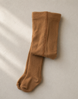 RIBBED TIGHTS - BROWN