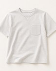 Scott French Terry Ringer Tee with Pocket - light grey
