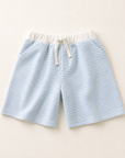 Dreyfus Striped Textured Terry Drawstring Shorts