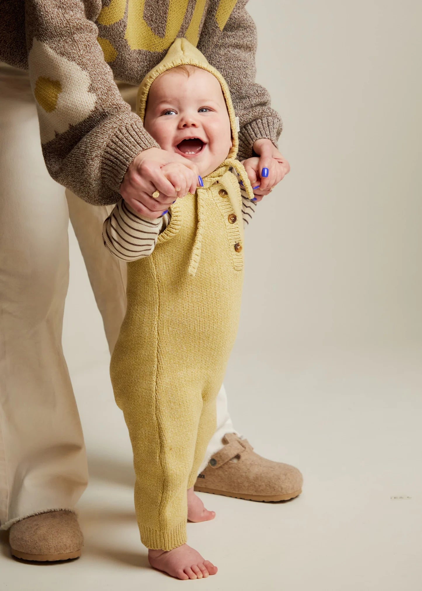 Bay Mustard Knit Romper