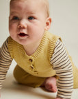 Bay Mustard Knit Romper