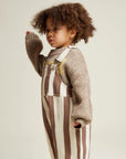 Blythe Choc Stripe Dungaree
