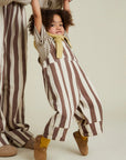Blythe Choc Stripe Dungaree