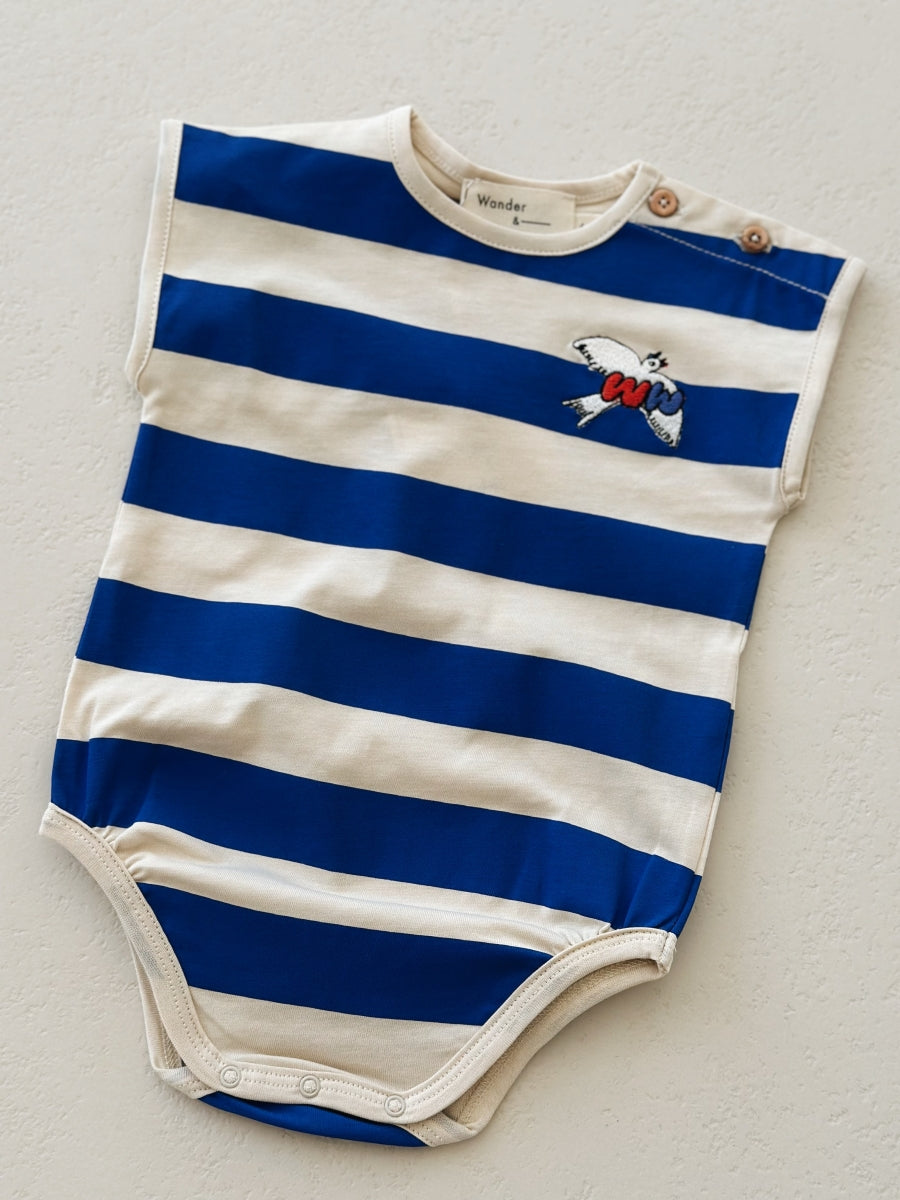 Blue Stripe Onesie