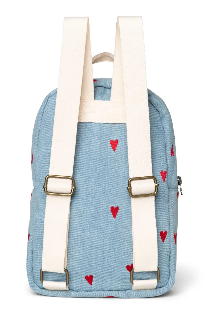 DENIM HEARTS MINI BACKPACK - 0-5Y