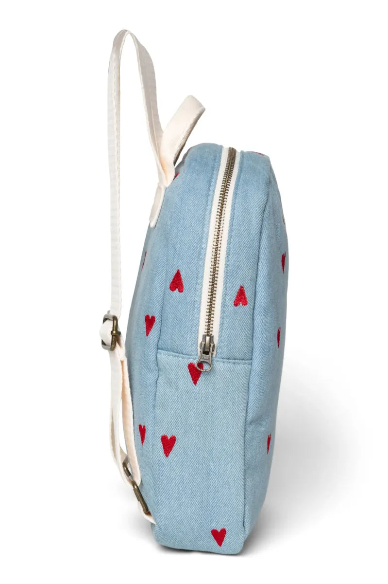 DENIM HEARTS MINI BACKPACK - 0-5Y