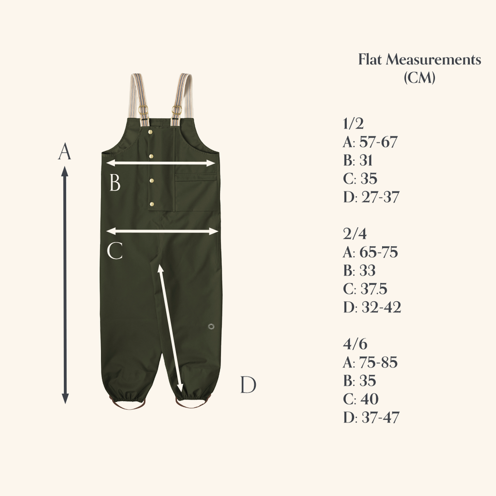 DUGAREE RAIN PANTS - laurel