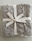 CHIFFONETTE KNITTED BLANKET - Pistachio Shell