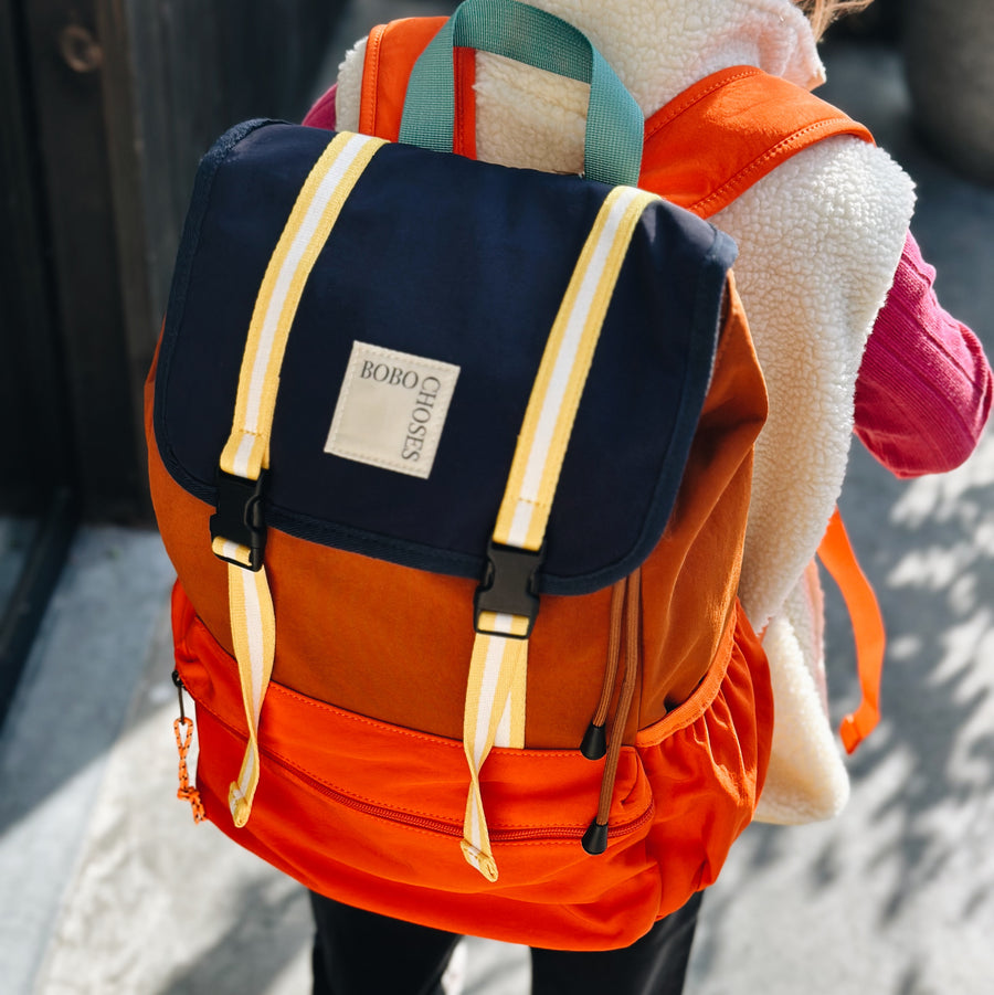 Color Block technic backpack