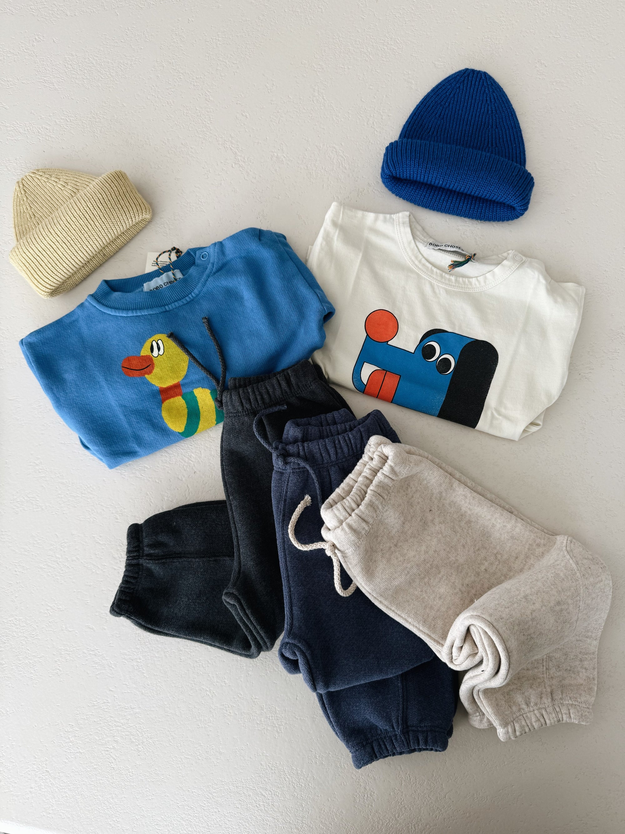 FLEECE TROUSERS BABY - GRAFITE