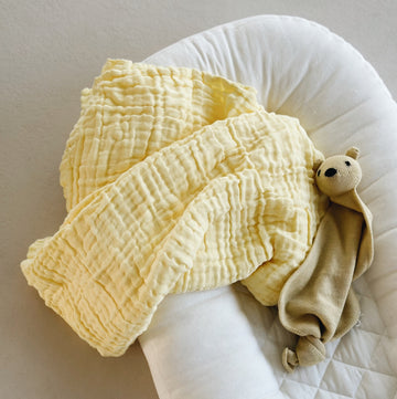 CRINKLE BLANKET - SUNNY YELLOW