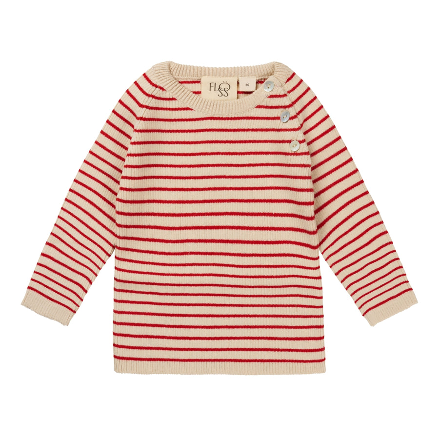 FLY SWEATER WOOL RUBY RED - 6m