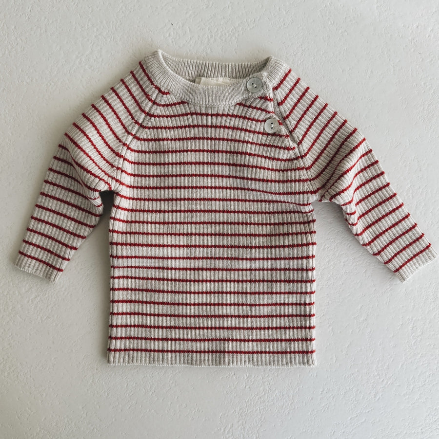 FLY SWEATER WOOL RUBY RED - baby