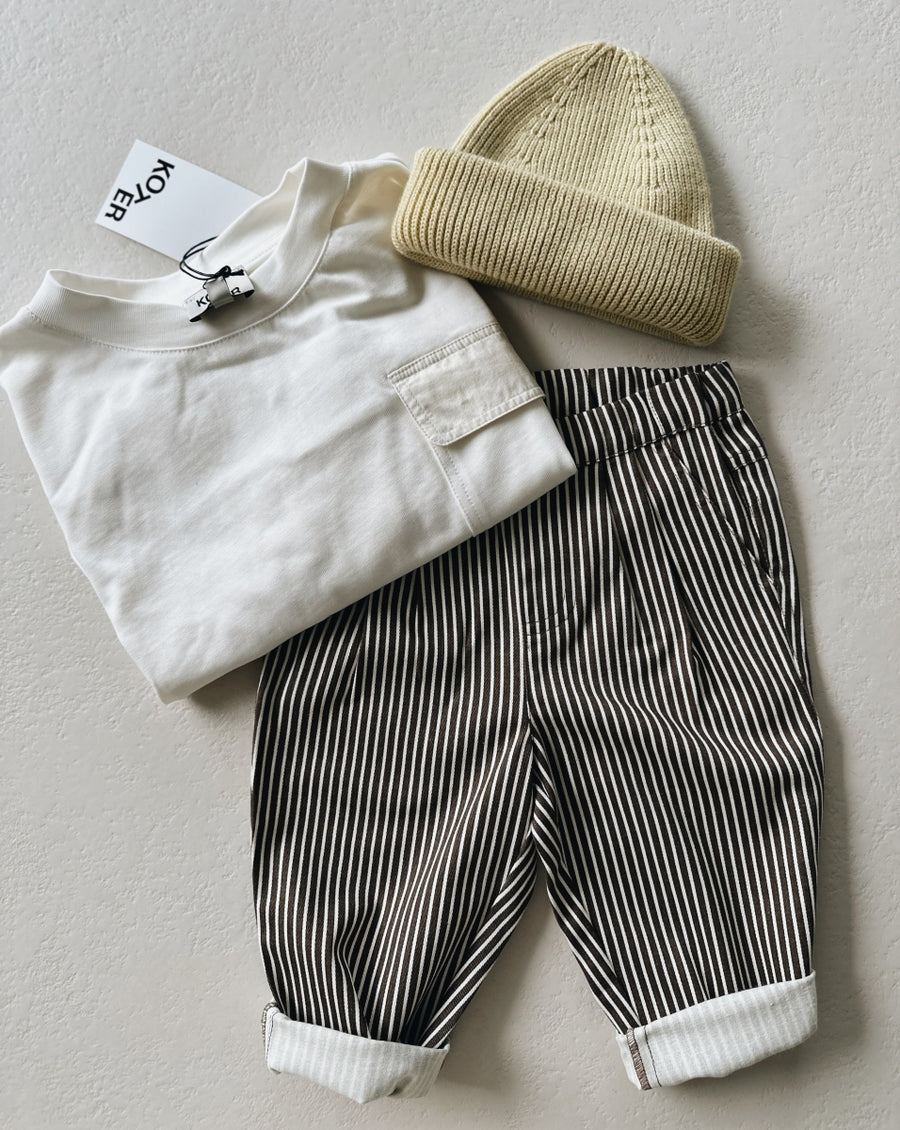 BOB PANTS BROWN STRIPE - last ones 1 & 8y