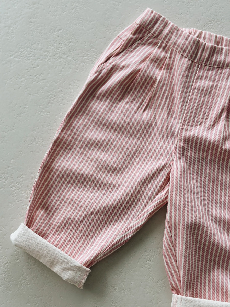 BOB PANTS PINK STRIPE - 5y up to 8y