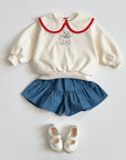 Frill Skort denim - baby & kids