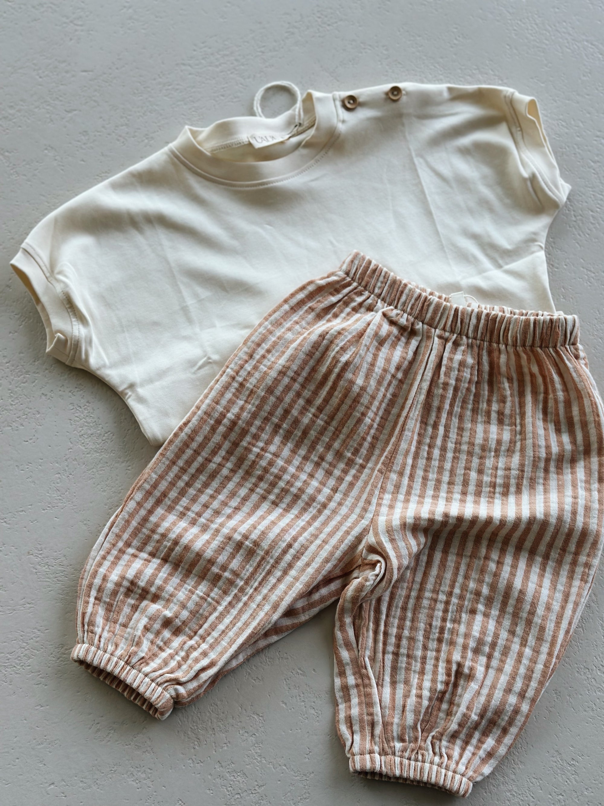 PARACHUTE PANT - GRAPEFRUIT STRIPE