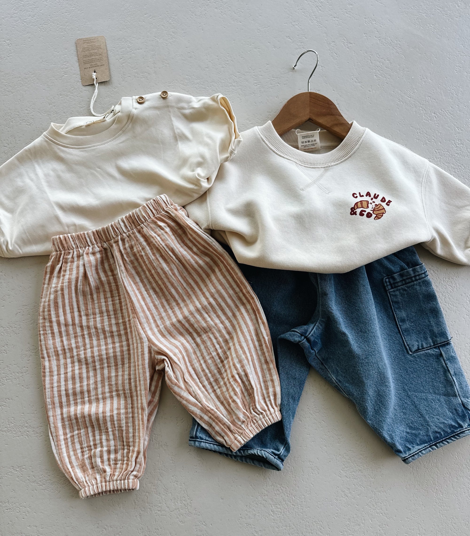 PARACHUTE PANT - GRAPEFRUIT STRIPE